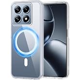 CONSTRAIN - Xiaomi Mi 14T Pro ile uyumlu Kılıf Kamera &Ccedil;ıkıntılı Korumalı MagSafe ile uyumlu Şarj &Ouml;zellikli Şeffaf Silikon Kap