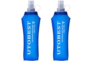 UTOBEST Soft Flask Running Water Bottle Collapsible Water Bottle for Trail Running Hydration Pack Hiking Cycling Climbing