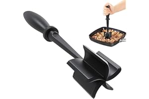 AIDSHUNN Meat Mince Masher Meat Chopper Ground Beef Masher and Mix Heat Resistant Non Stick Handle Nylon Multifunctional Chopper for Hamburger Meat, Beef