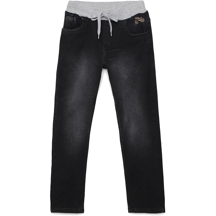 thumbnail image 2 of Chopper Club Boys Regular Fit Jogger Jeans – Stretch Denim With Drawstring Waist 2 of 9