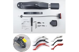 MotuTech for Xiaomi Mi 3 M365 Pro Pro 2 1S Mudguard Kit Multifunction Rear Light Number Plate Frame Pro 2 1S 8 Inch Wheel 10 Inch