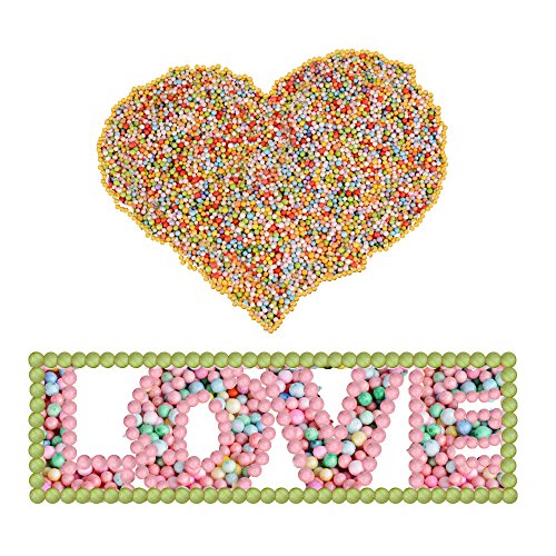 2 Beutel Mini Styroporkugeln Handwerk ca. 0,7 cm / 0,2 cm DIY Schaumstoff Dekoration Styroporkügelchen Füller