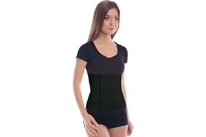 TOROS-GROUP Pas brzuszny pooperacyjny wys. 24 cm po porodowy, po cesarskim cięciu, rozmiar 4 Large czarny