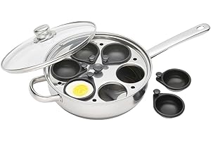 Kitchen Craft Lot de 6 Cuiseurs Oeufs Acier