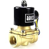 BACOENG AC 220V 3/4" válvula de solenoide eléctrica latón Solenoid Valve para agua aire aceite NC