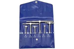 YUMILI Telescopic Gauge Set, 6pcs Telescopic Gauge Adjustable Inner Diameter Gauge Micrometer Measuring Tools For Inner Diameter Detection 8-150mm