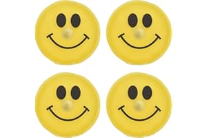 MC-Trend® Lot de 4 chauffe-mains émoticônes réutilisables - Pour l’automne et l’hiver