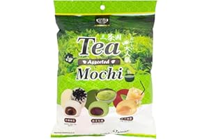 XIHAHA Royal Family Assorted Tea Mochi - Bubble Milk Tea, Matcha and Thai Tea Mochi 250g