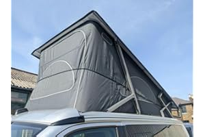 JUTTAUTO Bellows Bungee Heavy Duty Black Safety Device Protection Campervan Pop Top Roof Rubber Tension Cord for Caravan RV Van SWB LWB T4 T5 T6 Camper Motorhome Van Camping Accessories