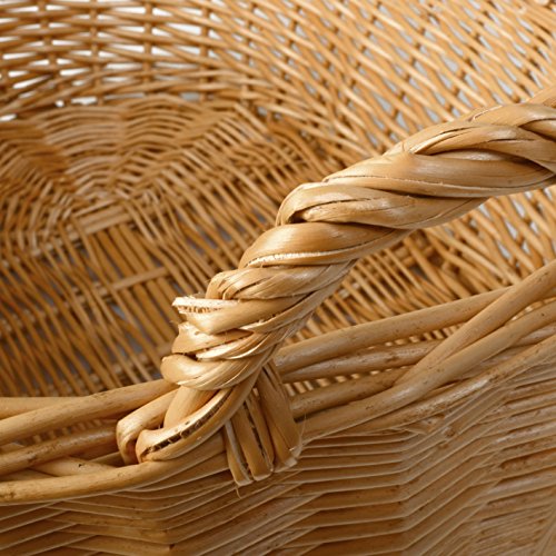 Wäschekorb aus Weide, handgeflochten 63 x 40 cm, 28 cm hoch WEIDENPROFI Weidenkorb aus Naturgeflecht - 4