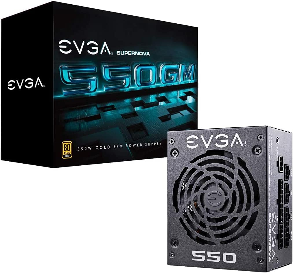 Evga Supernova 550 Gm, 80 Plus Gold 550W, Fully Modular, Eco Mode With Dbb Fan, Includes Power on Self Tester, Sfx Form Factor, Power Supply 123-Gm-0550-Y3 (Uk)