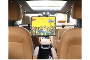 woleyi Soporte Tablet Coche Reposacabezas para 4.7-12.9'' iPad Movil, Niños Porta Tablet Coche Asiento Trasero para iPad Pro 12.9 10.5 9.7 Air Mini, Samsung Galaxy Tab, Kindle Fire HD, iPhone etc