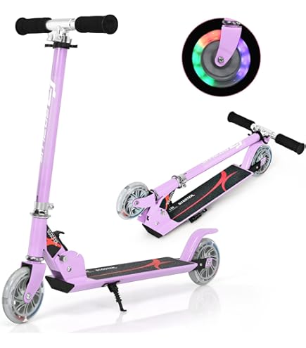 GOPLUS Kickscooter für Kinder und Erwachsene, Höhenverstellbarer