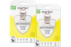 martec PET CARE 2X Katzenhalsband gegen Zecken Flöhe und Milben Schutz vor Parasiten