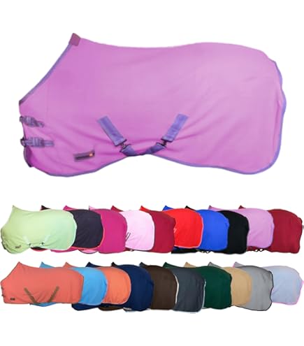 HKM Mini Pferdedecke Cranberry Größe 95 - Leichter Cooler Für Pferde, 100% Polyester