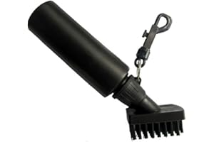 QOONESTL ORETG45 Cepillo de limpieza de golf, cepillo de golf, cepillo de palos de golf, cepillo limpiador profesional para palos de golf, limpiador de agua, accesorios de golf negro, color negro