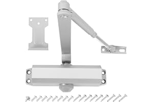 DIDA Automatic Door Closer, 3 Spring Hydraulic Closure Suitable for Residential and Light Commercial Use, Quiet and Soft Door Closer, Door Weights 99~143 Lbs Easy Install (Silver)