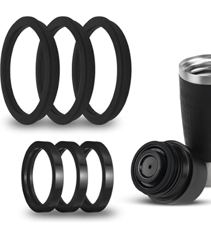 Joints Silicone De Rechange Pour Tasse Emsa Travel Mug 0,36L/0,5L - Kit D'étanchéité Grand + Petit, Qualité Alimentaire