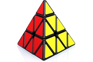 Maomaoyu Nouveau Pyraminx 3x3 3x3x3 Triangle Magique Pyramide Speed Magic Cube Puzzle Ultra Rapide (Noir)
