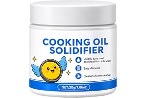 Solidifier för matolja 30 ml naturlig rengöring snabbverkande pulver | Fetthärdare rengöringspulver för fritös panna ugn grill bänkskiva hem restaurang kommersiell