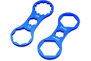 JJiaoLinin Clé à Fourche Avant de Vélo, 2 Pièces Clé Suppression Fourche Avant Vélo util de Réparation de Fourche de Vélo Outil de Démontage de Fourche Avant de Félo pour XCM XCR XCT RST