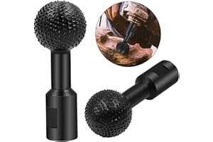 JHXHHTHONGTONG Madera Brocas De Punta Esférica De Carburo Plano De Bola para Amoladoras Angulares Cabezales De Esmerilado Para Tallado De Cincel De Bola Brocas De Punta Esférica Giratoria para Desbarbado (14 mm)