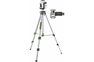 Laserliner Linienlaser 360°, SmartLine-Laser G360 mit 150 cm Stativ, grüner Kreuzlinien-Laser für Innen- und Außenbereich, Handempfänger mit 40 m Reichweite