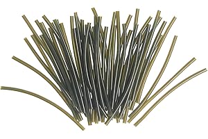 MILEPETUS Gummischläuche für Karpfenangeln, Haar-Rigs zum Selbermachen, 48 Stück/Packung, 3 Farben erhältlich