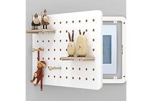 XNKLPY Revestimiento Cuadro Eléctrico Madera Cubierta Decorativa para Contador Eléctrico y Caja de Fusibles con Ventilación y Seguridad Infantil para Pasillo Restaurante White 45x35cm