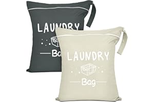 PASHOP Reise Wäschesack Klein mit Reißverschluss, Wasserdichte Reise Wäschebeutel für Schmutzwäsche, Badebekleidung, Waschbarer Camping Dry Wetbag Stoffwindeln, Geeignet für Fitness (Khaki+Grau)