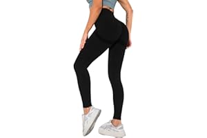 Neteson Damskie legginsy sportowe push-up z wysokim stanem spodnie na siłownię Push Up Legginsy treningowe kontrola brzucha matowe do jogi fitness pilates