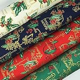 Always Knitting And Sewing Christmas Fat Quarter Bundles 100 % Cotton Fabric Christmas 17