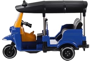 SAFIGLE Model trzykołowca dla lalek, model samochodu Tuk-Tuk, tajska dekoracja trójkołowca, miniaturowy model trójkołowca, dekoracja domu, dekoracja samochodu, na pulpit i motocykl