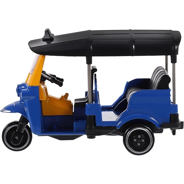 Dioche Jouet De Voiture à Tirer Pull Back Thai Tricycle Simulation