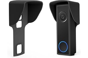 Mars Outpost Housse de pluie sans perçage compatible avec la sonnette Eufy C30 C31 - Protection anti-reflet - Protection contre les intempéries - Sans perçage - Fabriquée au Royaume-Uni