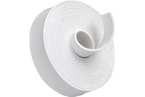 HOAAIGO Correa de Cuero para Bricolaje 15mm × 2 m Cuero para Manualidades Cuero Sintetico Cinta de Cuero para Bolsos Hechos a Mano/Artesanía (Blanco)