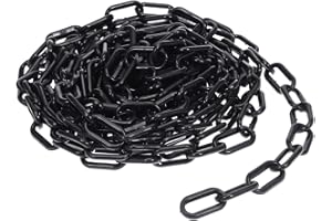 iplusmile 6M Kunststoffketten - Sicherheitskette Dekorationskette - UV-Beständige Kettenbügel für Baustellengarage Halloween-Kostüm