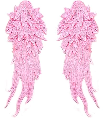 Appliques Ali Di Angelo In Pizzo Ricamato - 31x11 Cm O 39x15 Cm, Per Abiti Da Sposa O Serata