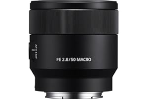 ‎SONY Sony FE 50 mm F2.8 Macro, stałoogniskowy obiektyw macro z mocowaniem typu E, odpowiedni do serii aparatów pełnoklatkowych (a7, a9, a1), czarny. (SEL50M28.SYX)