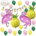 Produktbild MMTX Hawaiian Beach Party Dekoration, Tropischen Sommer Party Supplies Luau Hawaii Thema Party mit Flamingo Ananas Helium Ballons, Dekor Garland Bunting Banner und Latex Party Ballons Pack von 23