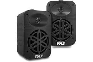 Pyle Altoparlanti, Casse Audio, Speaker Interno Esterno Coppia 500 Watt 2 Vie Impermeabili 13 cm con Tweeter 1,3 cm per Casa, Barca, Balcone, Piscina, Nero