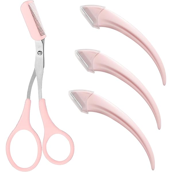 Parahair Augenbrauenschere Aus Edelstahl – Gebogen, Für Damen & Herren, Zum Trimmen Von Augenbrauen, Nasen- & Ohrhaaren