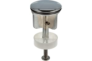 Tecuro Eccentric Plug, Diameter 40 mm, Drain Plug, Insert for Drain, Chrome-Plated, with Hair Catcher.