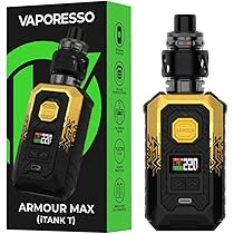 Vaporesso ARMOUR MAX Kit 220W Armour Max Mod with 6 ml Top Tilling Itank T  Atomizer, Support GTI Coil , Battery Not Included, No Nicotine: Amazon.de:  Electronics & Photo