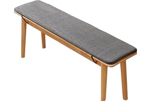 uyeoco Coussin de Siège Banc, Coussin de Banc Rectangulaire, Coussin de Banc de Jardin Épais Extérieur, Coussin Coussin pour Banc de Jardin, Baie Vitrée, Salle à Manger(Color:Dark Gray,Size:80x30cm)