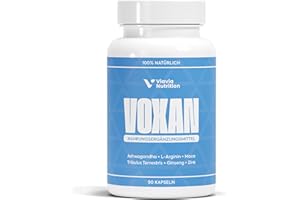 VIAVIA NUTRITION VOXAN - Komplex für den Mann - Hochdosiert und natürlich - Mehr Kraft, Energie und Ausdauer - 90 Kapseln - Mit Ginseng, Ashwagandha, Maca, Tribulus Terrestris, Zink, Selenium und Arginin