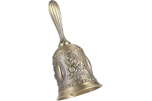 IME Vintage Metal Hand Bells for Seniors - Bedside and Wedding Ringing