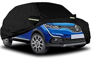RASHION Autoabdeckung Wasserdicht Kompatibel mit Renault Captur 2013-2022, Atmungsaktiv Vollgarage Autoplane für Regen Sonne Staub Schutz Auto Abdeckplane Abdeckung