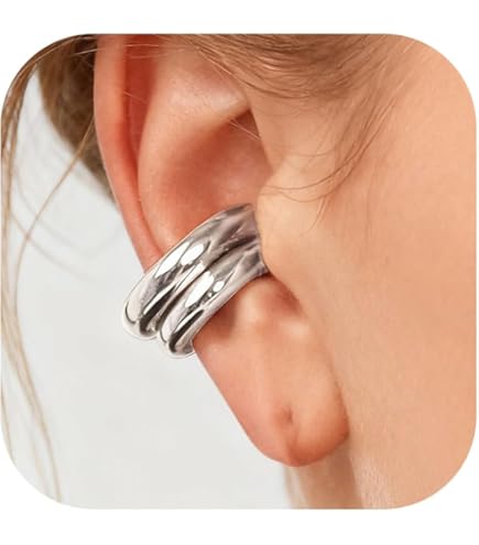 Set 64 Pz Orecchini A Clip E Cuff Non Piercing - Ipoallergenici