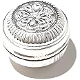 jc silver Pure Silver Box/dabbi for Multipurpose use, sindoor Box for Women, Kajal Box, Ginni Box, Pooja Items for Home light wight(wt.1.5 Grams)